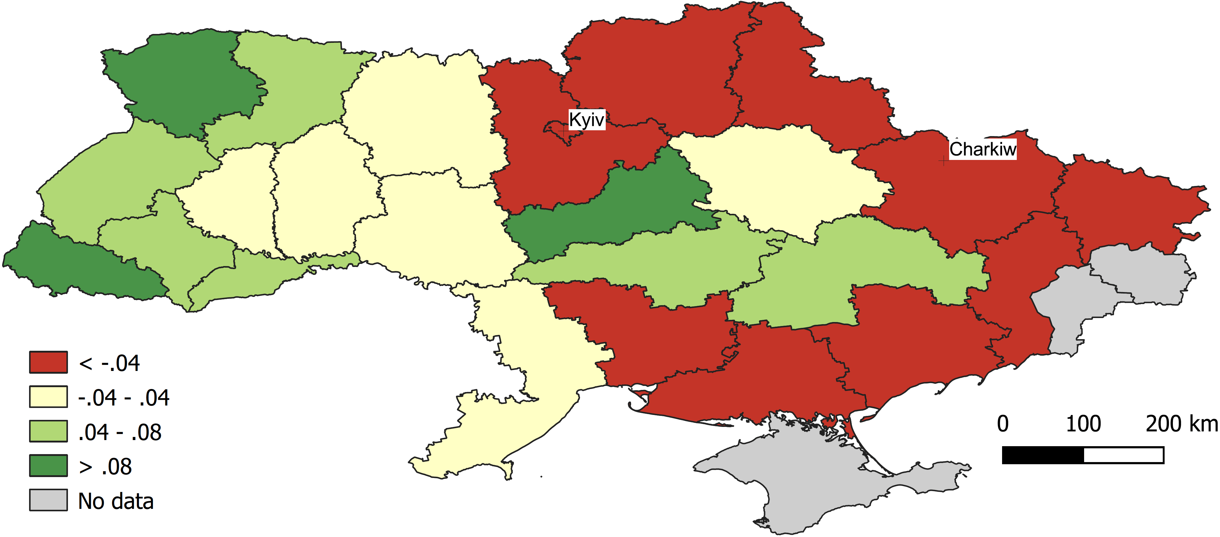 Estimating the Short-Term Impact of War on Economic Activity in Ukraine 4