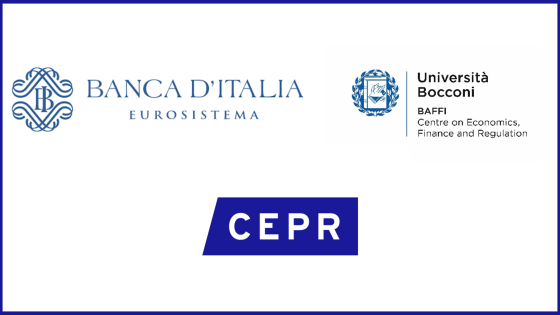 Bank of Italy Logo, Bocconi Logo, CEPR Logo