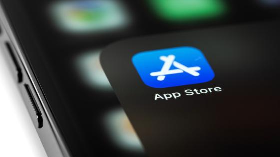 App Store icon on mobile phone