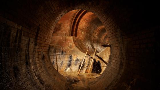 Old underground sewerage tunnel